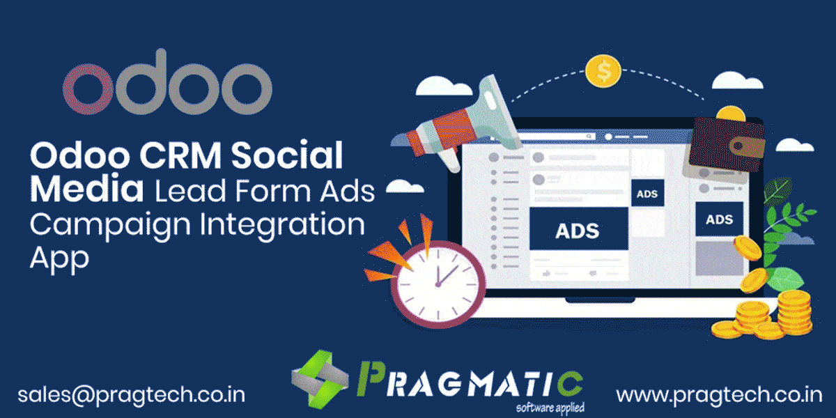 Odoo CRM Social Media Lead Form Dashboard App